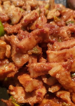 A picture of Stir Fry Spicy Pork.