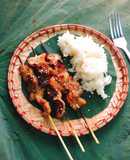 Thịt xiên nướng cốt dừa