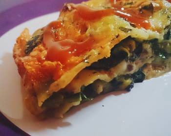 Unique Recipe Cheesy pork spinach LASAGNA Delicious Steady