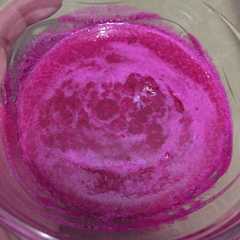 A picture of Pure buah naga mpasi.