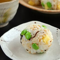 A picture of Super Easy! "Edamame & Shio-Konbu Cheesy Rice Balls".