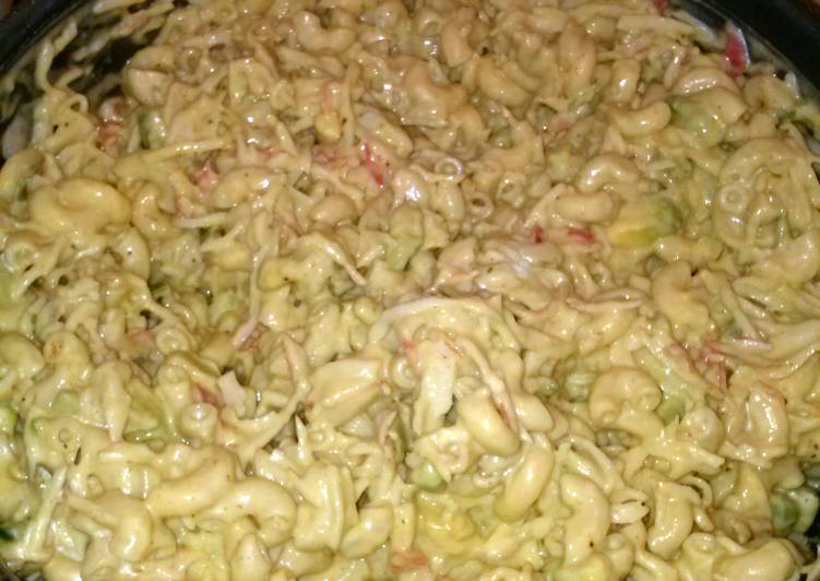 Recipe of Quick Spicy Crab and Avocado Macaroni Salad