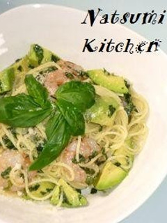 A picture of Shrimp and Avocado Pesto Genovese.