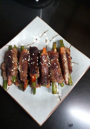 Foto resep Veggies rolled beef