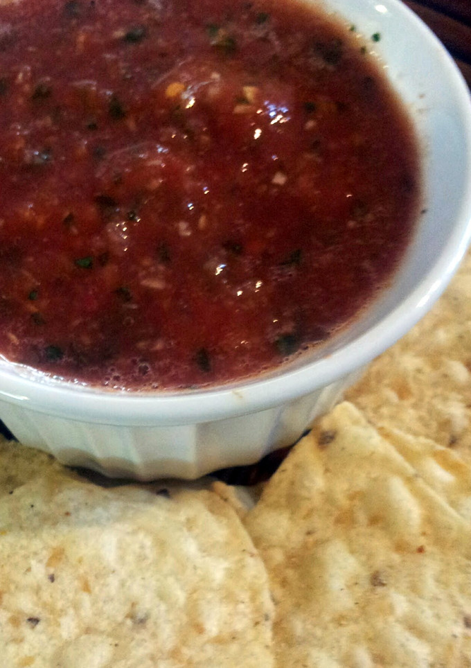 A picture of salsa.
