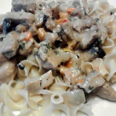 Homemade Pork Stroganoff A picture of Homemade Pork Stroganoff.