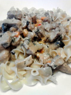 A picture of Homemade Pork Stroganoff.