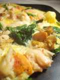 A Special Tamagoyaki with Scallops and Crabsticks