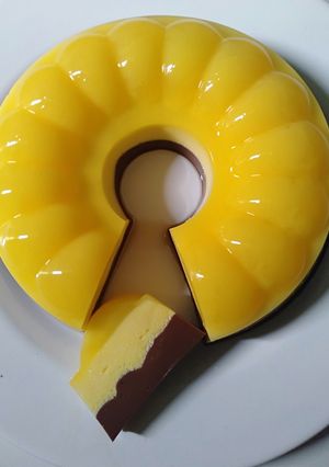 Foto resep Puding Jeruk lapis coklat