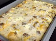 A picture of sausage and gravy