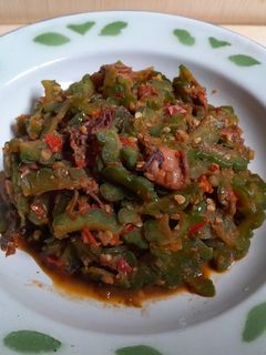 Foto resep Tumis pare cumi asin