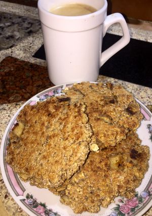 Una foto de Galletas de avena y cocosin harina y sin horno