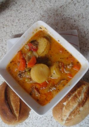 A picture of My Lamb Stew Soup Off the Bone 😊.
