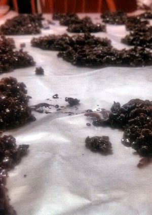 A picture of Dark Chocolate No Bakes.