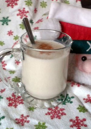 A picture of Debbie's Eggless Eggnog.
