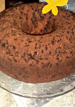 Φωτογραφία της συνταγής Αφράτο κέικ με τρούφα σοκολάτας & ελαιόλαδο 🦋