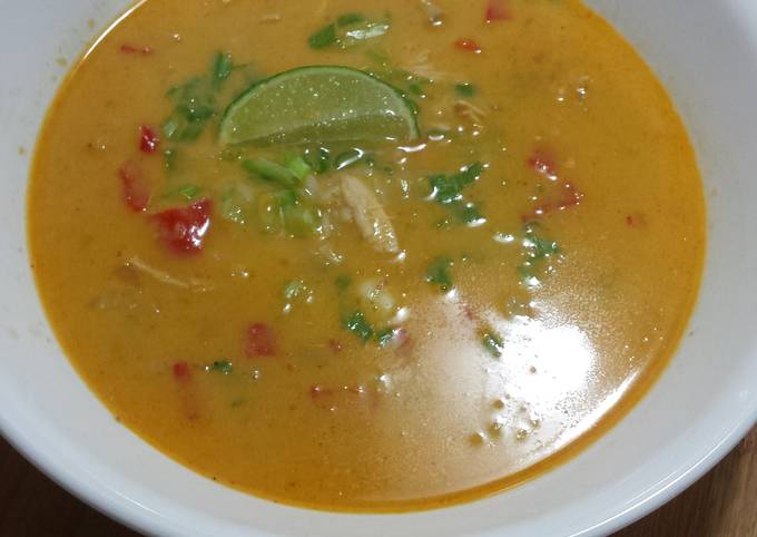 Recipe of Homemade Spicy Thai chicken soup