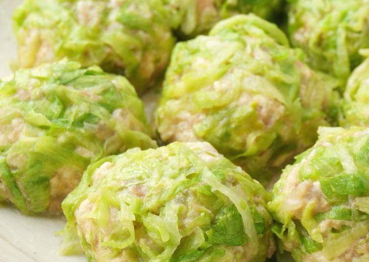 Step-by-Step Guide to Make Homemade Wrapped with Lettuce! Plump Tofu Shumai Dumplings