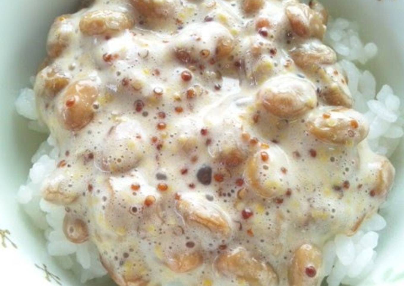 Natto and Grainy Mustard