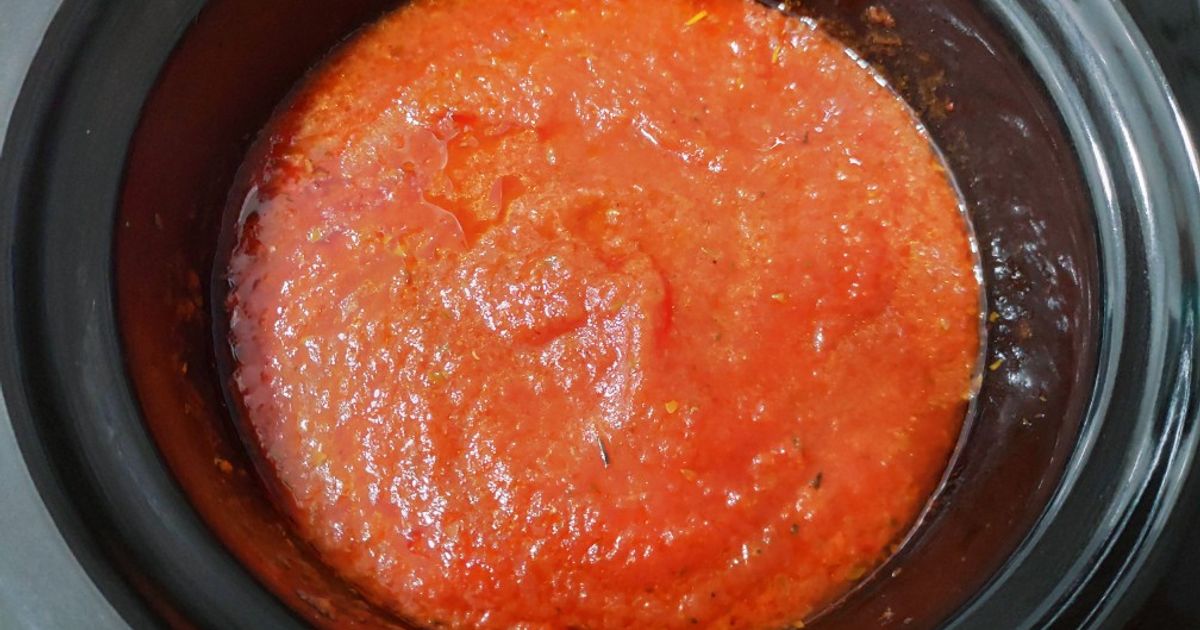 Salsa de tomate en Slowcooker-image