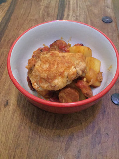 A picture of Simple Chicken And Chorizo Stew.