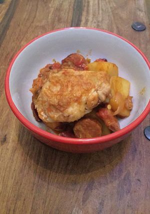 A picture of Simple Chicken And Chorizo Stew.