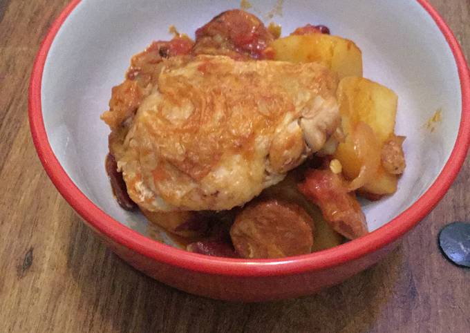 Simple Chicken And Chorizo Stew