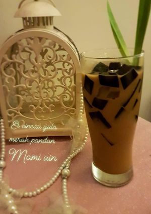 Foto resep Es Cincau gula merah pandan