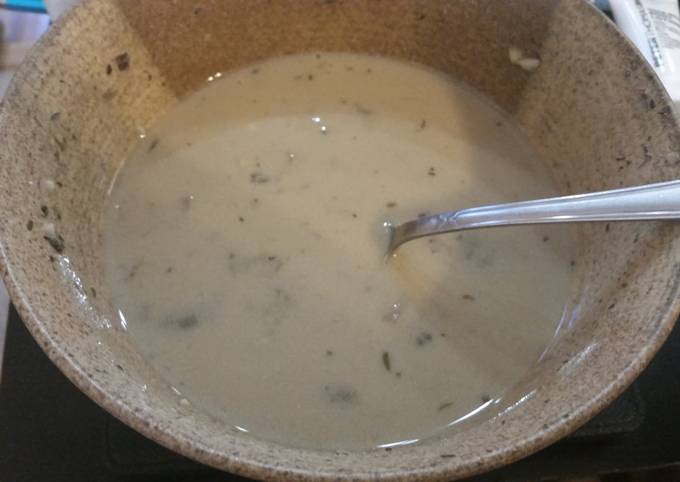 Recipe of Super Quick Homemade Vegan Cream of Mushroom Soup