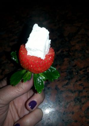 A picture of Healthier than strawberry and cream.