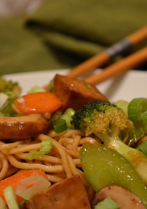 A picture of Vegetable Chow Mein - Stirfried Noodles.