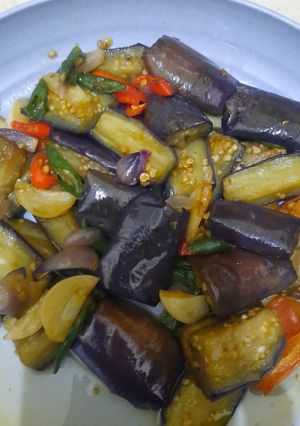 Foto resep Tumis Terong Ungu Cabe Ijo