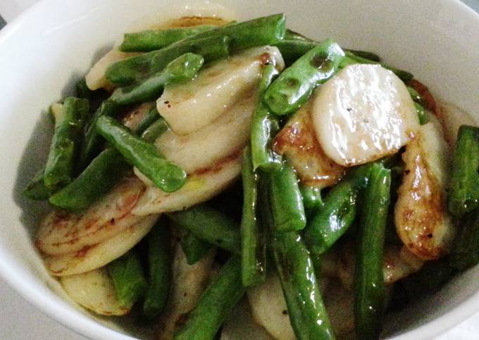 Simple Way to Prepare Speedy Fish cake with french bean