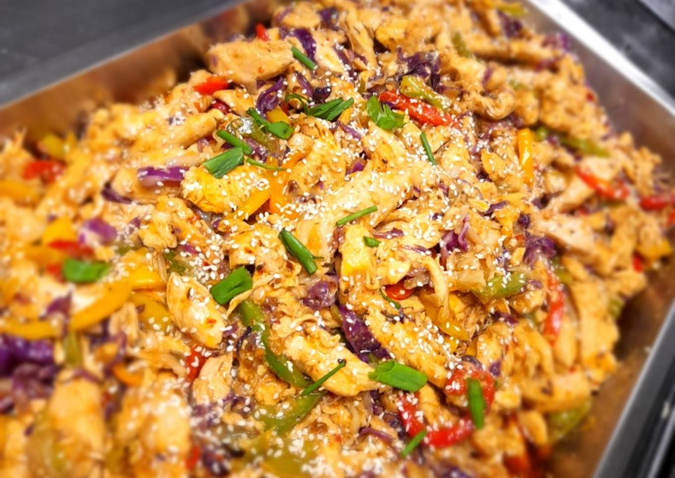 Sweet chillie chicken stir fry