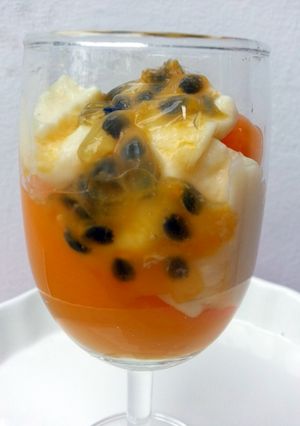 A picture of Peach Mascapone Dessert.