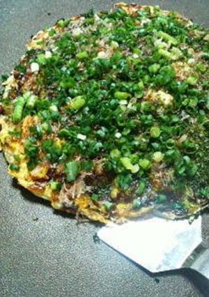 A picture of Okonomiyaki - Onomichi-yaki.