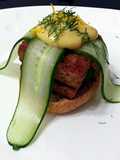 Spam With Cucumber Burger