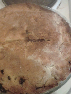 A picture of Vegetarian Sausage Pie.