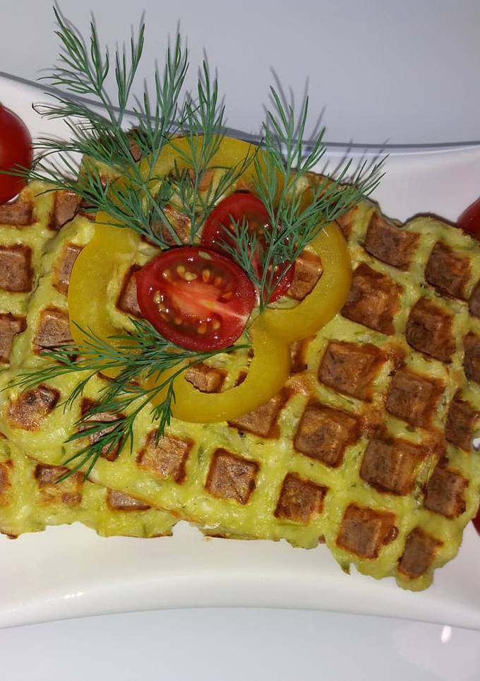 ПП Вафли из кабачка и творога🥒