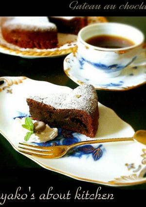 A picture of Slightly Sweetened Chocolate Gateau.