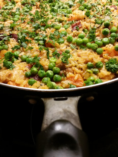 A picture of One pot wonder Spansih Paella.