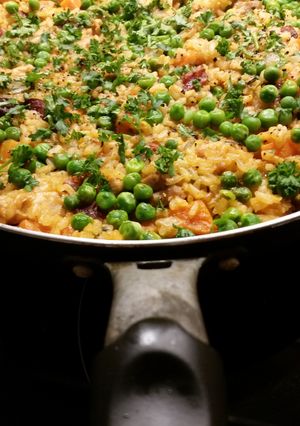 A picture of One pot wonder Spansih Paella.