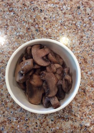 A picture of Sautéed Mushrooms In Ghee.