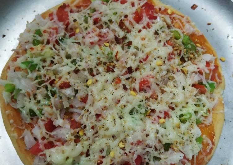 Easiest Way to Prepare Super Quick Homemade Vegetables PIZZA