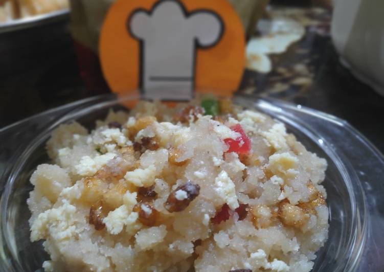 Suji ka white halwa