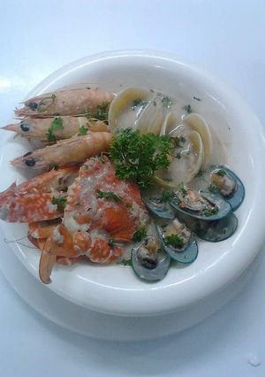 A picture of Boullabaise Soup.