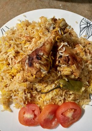 A picture of Chicken Tikka Biryani (part 2).