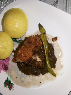 A picture of Chicken Dinuguan (afc)/ Chicken (pork)Blood Stew.