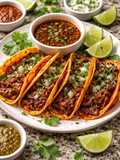 Tacos de birria (Ingredientes Ticos)