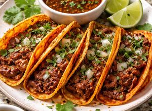 Foto principal de Tacos de birria (Ingredientes Ticos)